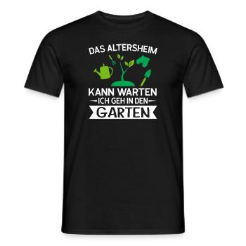 Gartenarbeit Gärtner Gartenarbeiter Geschenk - Männer T-Shirt - Schwarz - Vorne - AI Model Male 178 light (178cm)