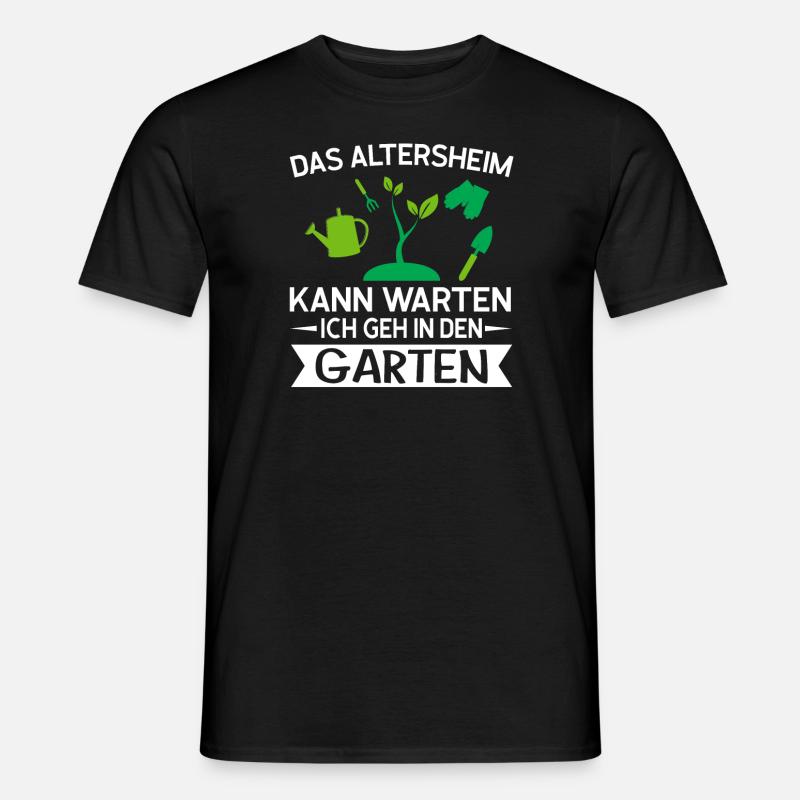 Gartenarbeit Gärtner Gartenarbeiter Geschenk - Männer T-Shirt - Schwarz