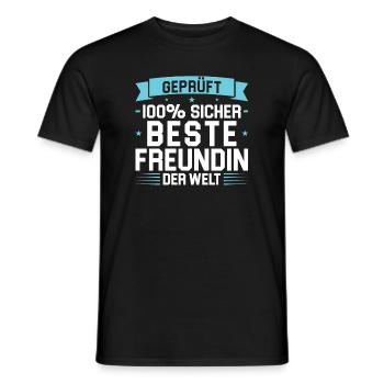 Bester Freund Freundschaft Freunde Geschenk - Männer T-Shirt - Schwarz - Vorne - AI Model Male 178 light (178cm)