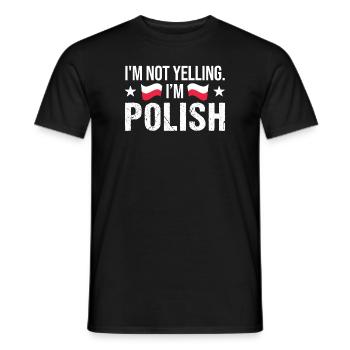 Polnische Polen Polnische Flagge Geschenk - Männer T-Shirt - Schwarz - Vorne - AI Model Male 178 light (178cm)