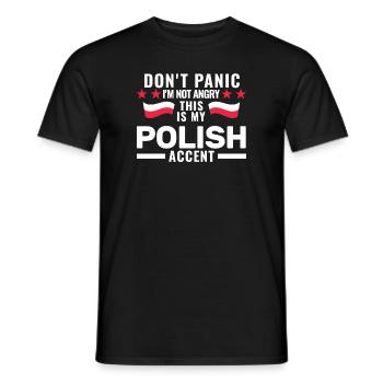Polnische Wurzeln Polen Polnische Flagge Geschenk - Männer T-Shirt - Schwarz - Vorne - AI Model Male 178 light (178cm)
