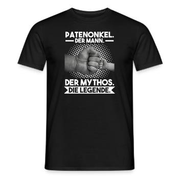 Patenonkel Taufpate Taufkind Geschenk - Männer T-Shirt - Schwarz - Vorne - AI Model Male 178 light (178cm)