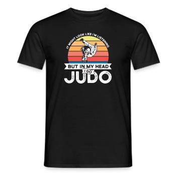 Judo Judo Japanese Gift - Men's T-Shirt - black - Front - AI Model Male 178 light (178cm)