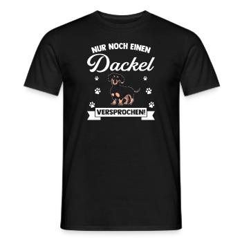 Dackel Dackel Geschenk - Männer T-Shirt - Schwarz - Vorne - AI Model Male 178 light (178cm)
