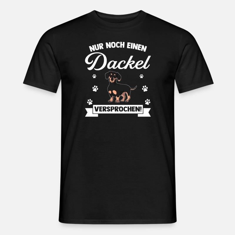 Dackel Dackel Geschenk - Männer T-Shirt - Schwarz
