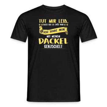 Dackel Dackel Geschenk - Männer T-Shirt - Schwarz - Vorne - AI Model Male 178 light (178cm)