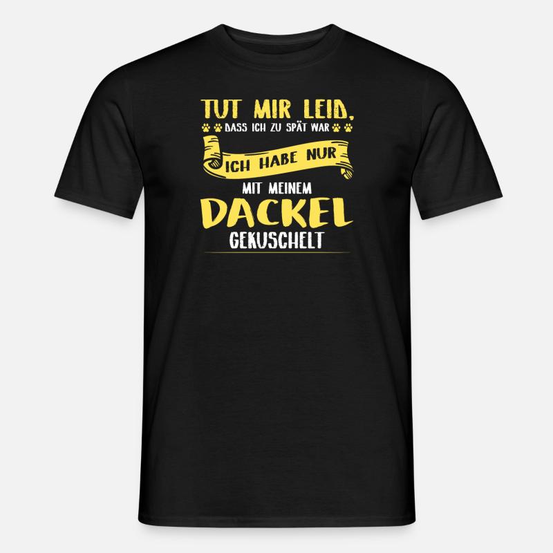 Dackel Dackel Geschenk - Männer T-Shirt - Schwarz
