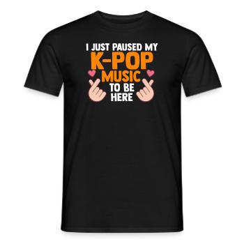 K-Pop K-Pop Gift - Men's T-Shirt - black - Front - AI Model Male 178 light (178cm)