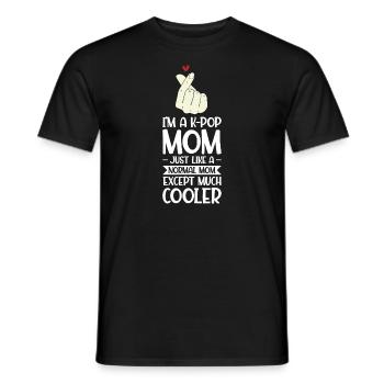 K-Pop Mom K-Pop Mom Geschenk - Männer T-Shirt - Schwarz - Vorne - AI Model Male 178 light (178cm)