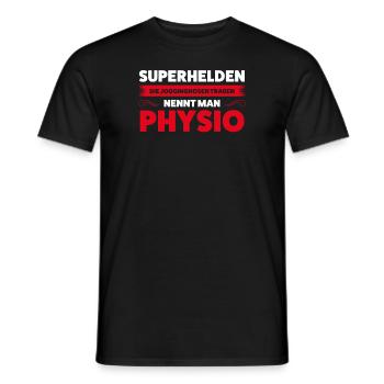Physio Physiotherapie Praxis Geschenk - Männer T-Shirt - Schwarz - Vorne - AI Model Male 178 light (178cm)