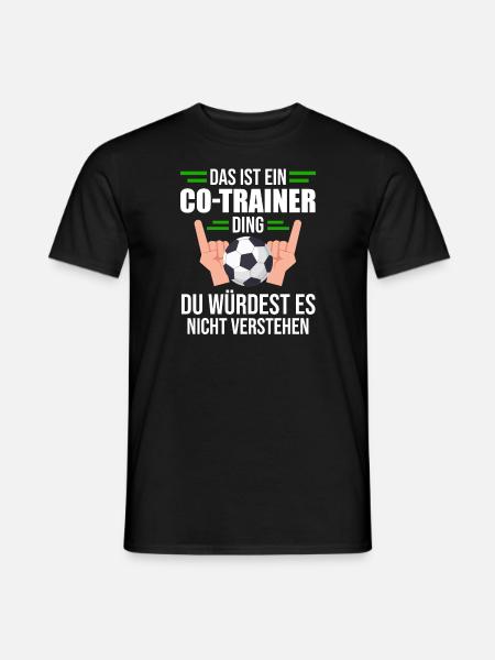 Co-Trainer Fußball-Trainer Fußballer Geschenk - Männer T-Shirt - Schwarz