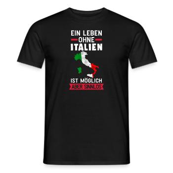 Italien Reisen Urlaub Geschenk - Männer T-Shirt - Schwarz - Vorne - AI Model Male 178 light (178cm)