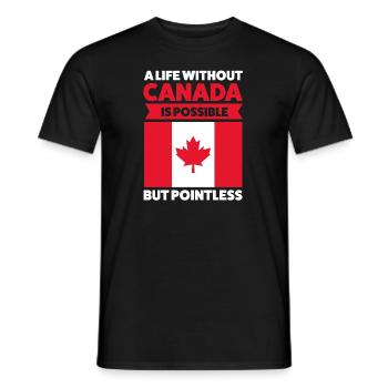 Canada Canada Canada Cadeau - T-shirt homme - noir - Devant - AI Model Male 178 light (178cm)