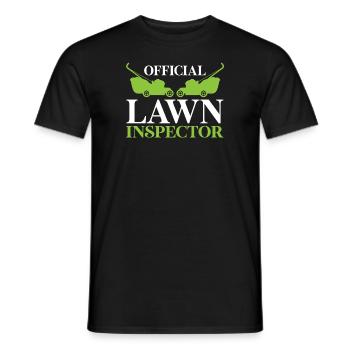 Lawn Mower Lawn Mowing Gift - Men's T-Shirt - black - Front - AI Model Male 178 light (178cm)