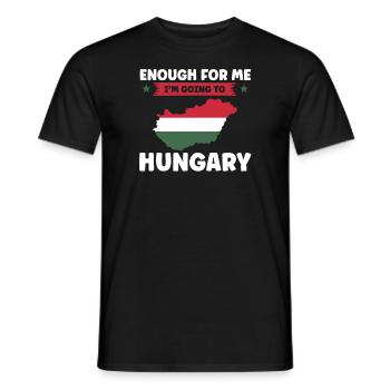 Hongrie Hongrois Drapeau Hongrois Cadeau - T-shirt homme - noir - Devant - AI Model Male 178 light (178cm)