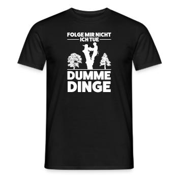 Baumpfleger Baumkletterer Arborist Geschenk - Männer T-Shirt - Schwarz - Vorne - AI Model Male 178 light (178cm)