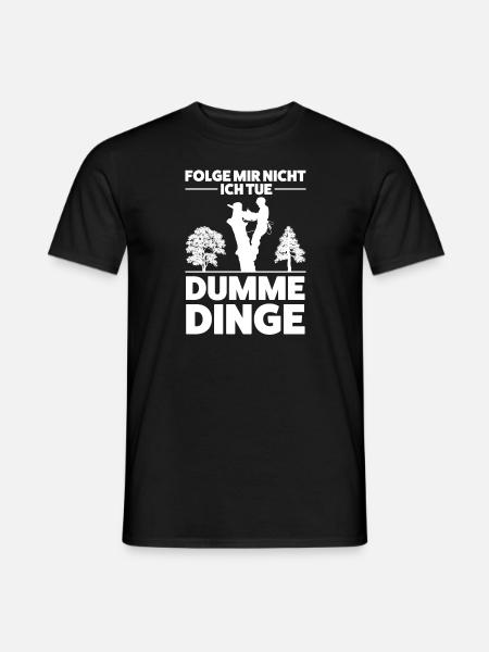 Baumpfleger Baumkletterer Arborist Geschenk - Männer T-Shirt - Schwarz