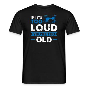 Batterie Les batteurs jouent de la batterie - T-shirt homme - noir - Devant - AI Model Male 178 light (178cm)