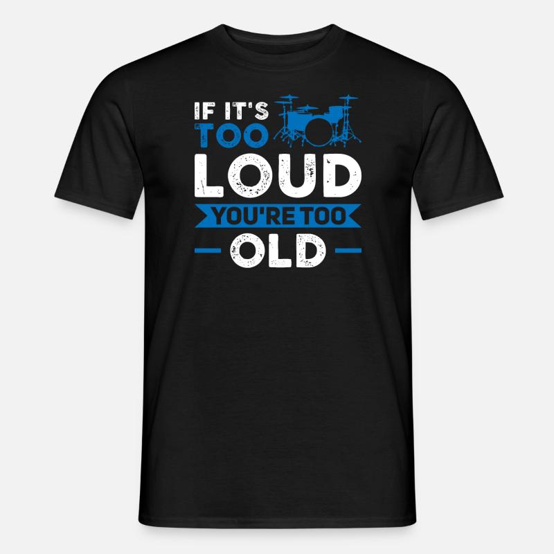 Drums Drummers play drums - Men’s T-shirt - black