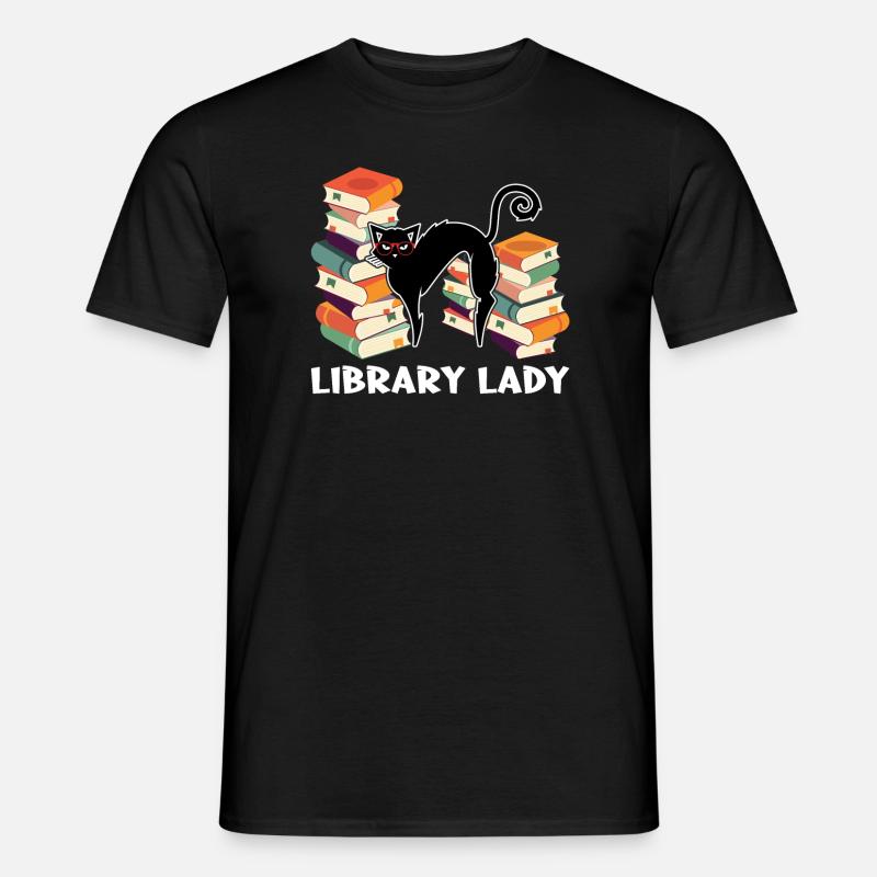 Library Librarian Libraries Gift - Men's T-Shirt - black