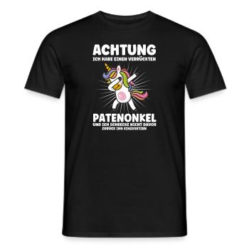 Patenkind Patenonkel Taufpate Geschenk - Männer T-Shirt - Schwarz - Vorne - AI Model Male 178 light (178cm)