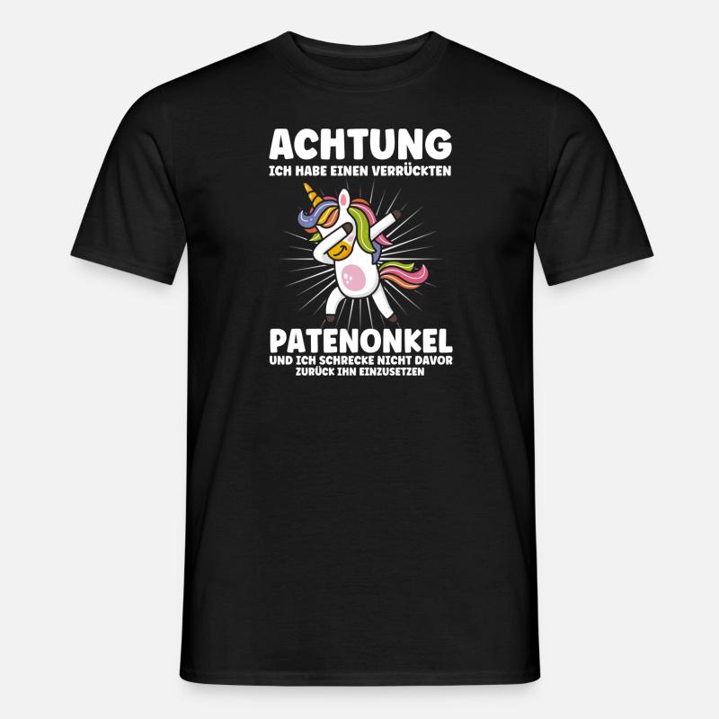 Patenkind Patenonkel Taufpate Geschenk - Männer T-Shirt - Schwarz