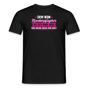 Krankenpflegerin Pflegedienst Krankenschwester - Männer T-Shirt - Schwarz - Vorne - AI Model Male 178 light (178cm)