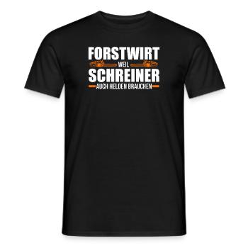 Forstwirt Baumpfleger Holzfäller Geschenk - Männer T-Shirt - Schwarz - Vorne - AI Model Male 178 light (178cm)