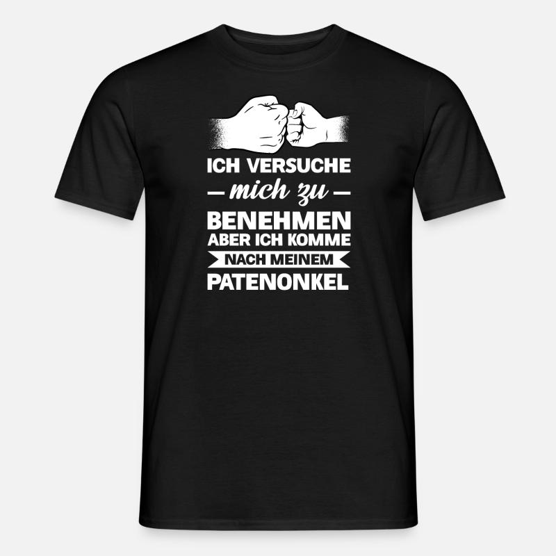 Patenonkel Patenkind Taufpate Geschenk - Männer T-Shirt - Schwarz