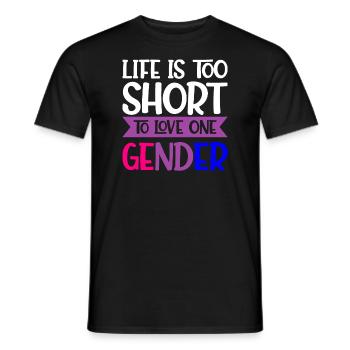 Bisexuel Bisexuel Drapeau LGBT - T-shirt homme - noir - Devant - AI Model Male 178 light (178cm)