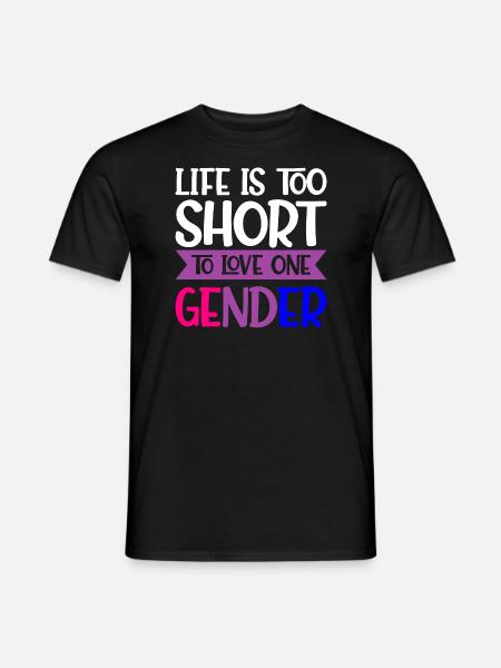 Bisexual Bisexual Flag LGBT - Men's T-Shirt - black