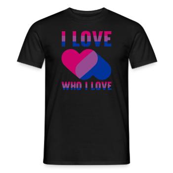 Cadeau LGBT bisexuel Rainbow Flag - T-shirt homme - noir - Devant - AI Model Male 178 light (178cm)
