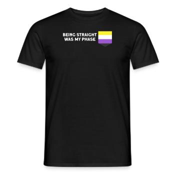 Non-binary Csd non-binary flag gift - Men's T-Shirt - black - Front - AI Model Male 178 light (178cm)