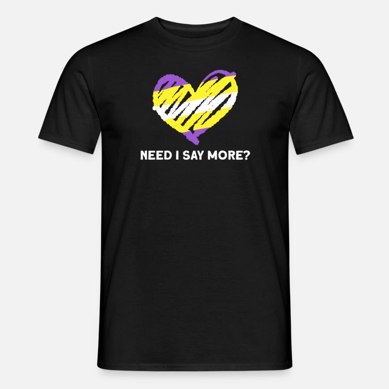 Non-binary non-binary flag LGBTQ gift - Men's T-Shirt - black