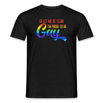 Gay Pride Gay Pride Cadeau - T-shirt homme - noir - Devant - AI Model Male 178 light (178cm)