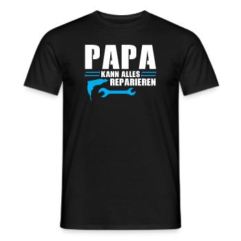 Papa Heimwerker Handwerker Geschenk - Männer T-Shirt - Schwarz - Vorne - AI Model Male 178 light (178cm)