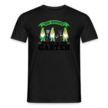 Garten Zwerge Gartenbau Geschenk - Männer T-Shirt - Schwarz - Vorne - AI Model Male 178 light (178cm)