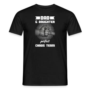 Father & Daughter Father & Daughter Family Gift - Men's T-Shirt - black - Front - AI Model Male 178 light (178cm)
