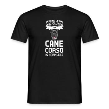Cane Corso Cane Corso Cadeau - T-shirt homme - noir - Devant - AI Model Male 178 light (178cm)