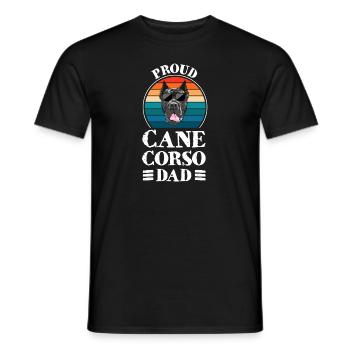 Cane Corso Papa Cane Corso Papa Cadeau - T-shirt homme - noir - Devant - AI Model Male 178 light (178cm)