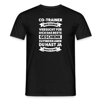 Co-Trainer Sport Trainer Geschenk - Männer T-Shirt - Schwarz - Vorne - AI Model Male 178 light (178cm)