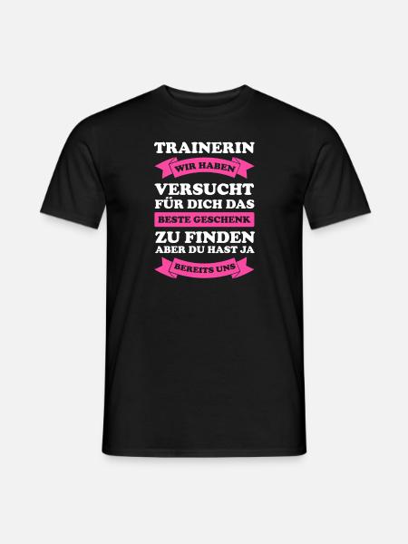 Trainerin Sport Sportler Geschenk - Männer T-Shirt - Schwarz