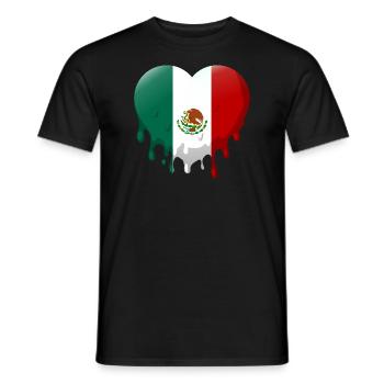 Drapeau du Mexique Drapeau mexicain Mexique Amérique du Sud - T-shirt homme - noir - Devant - AI Model Male 178 light (178cm)
