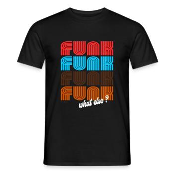 Funk Funk Funk Retro Vintage Design - Männer T-Shirt - Schwarz - Vorne - AI Model Male 178 light (178cm)