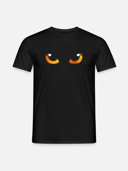 Cat Eyes Orange - Men's T-Shirt - black