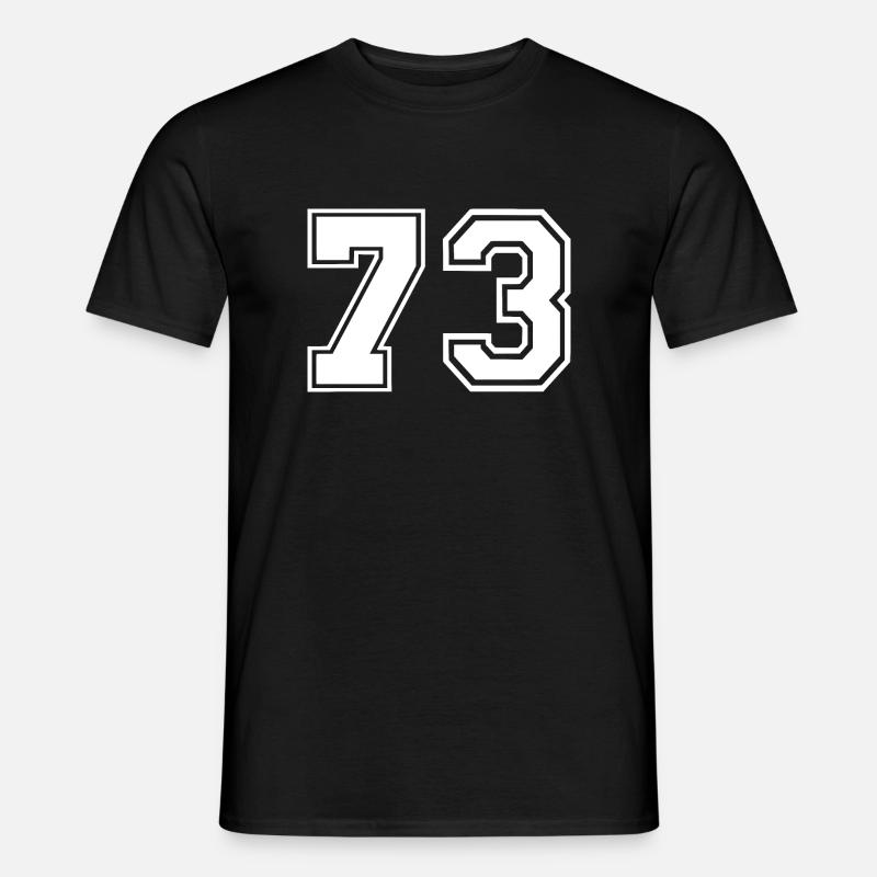 73 - Männer T-Shirt - Schwarz