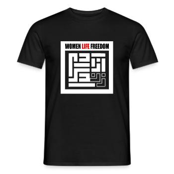 Women life freedom - T-shirt homme - noir - Devant - AI Model Male 178 light (178cm)