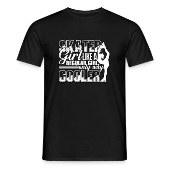 Figure Skating Figure Skating Girl Cooler - Men's T-Shirt - black - Front - AI Model Male 178 light (178cm)