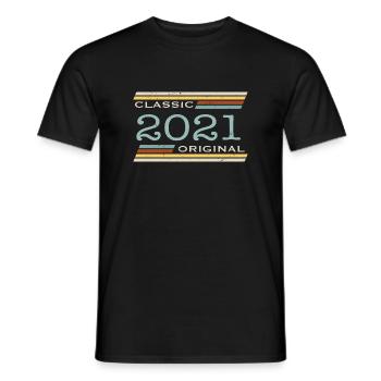 Vintage 2021, Classique, Original(e) - T-shirt homme - noir - Devant - AI Model Male 178 light (178cm)