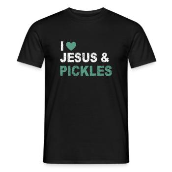 Jesus Lustige Gurke Liebhaber Zitat Spruch Humor - Männer T-Shirt - Schwarz - Vorne - AI Model Male 178 light (178cm)